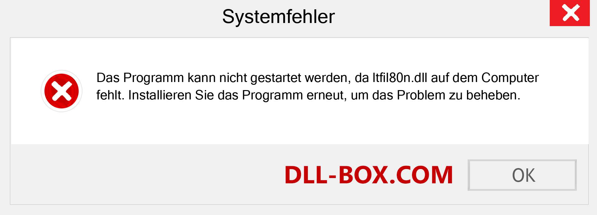 ltfil80n.dll-Datei fehlt?. Download für Windows 7, 8, 10 - Fix ltfil80n dll Missing Error unter Windows, Fotos, Bildern